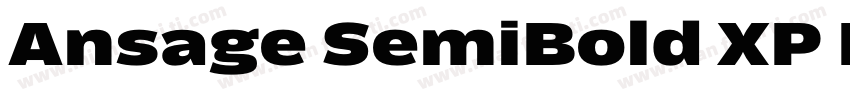 Ansage SemiBold XP Italic字体转换